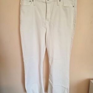Women's White Jcrew Ankle Jeans Sz 35